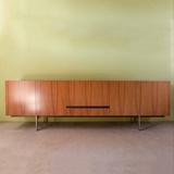 SIDEBOARD IN ROSEWOOD WITH INTERIOR IN MAPLE WOOD